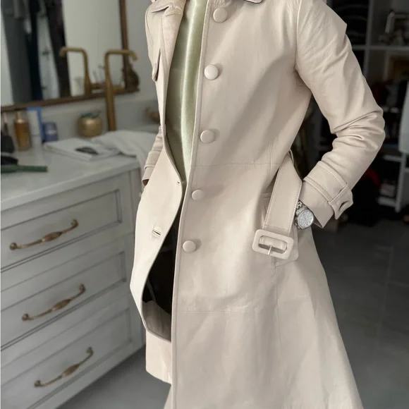 Kate Spade Cream Trench Coat - Picture 3 of 11